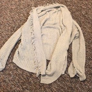 Free people boho cream sweater